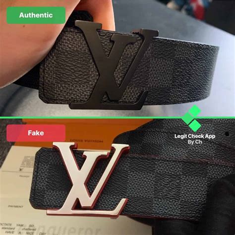 how tell Louis Vuitton belt